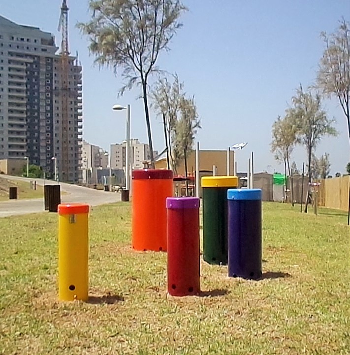 Rainbow Samba's - voor park, plein en binnentuin