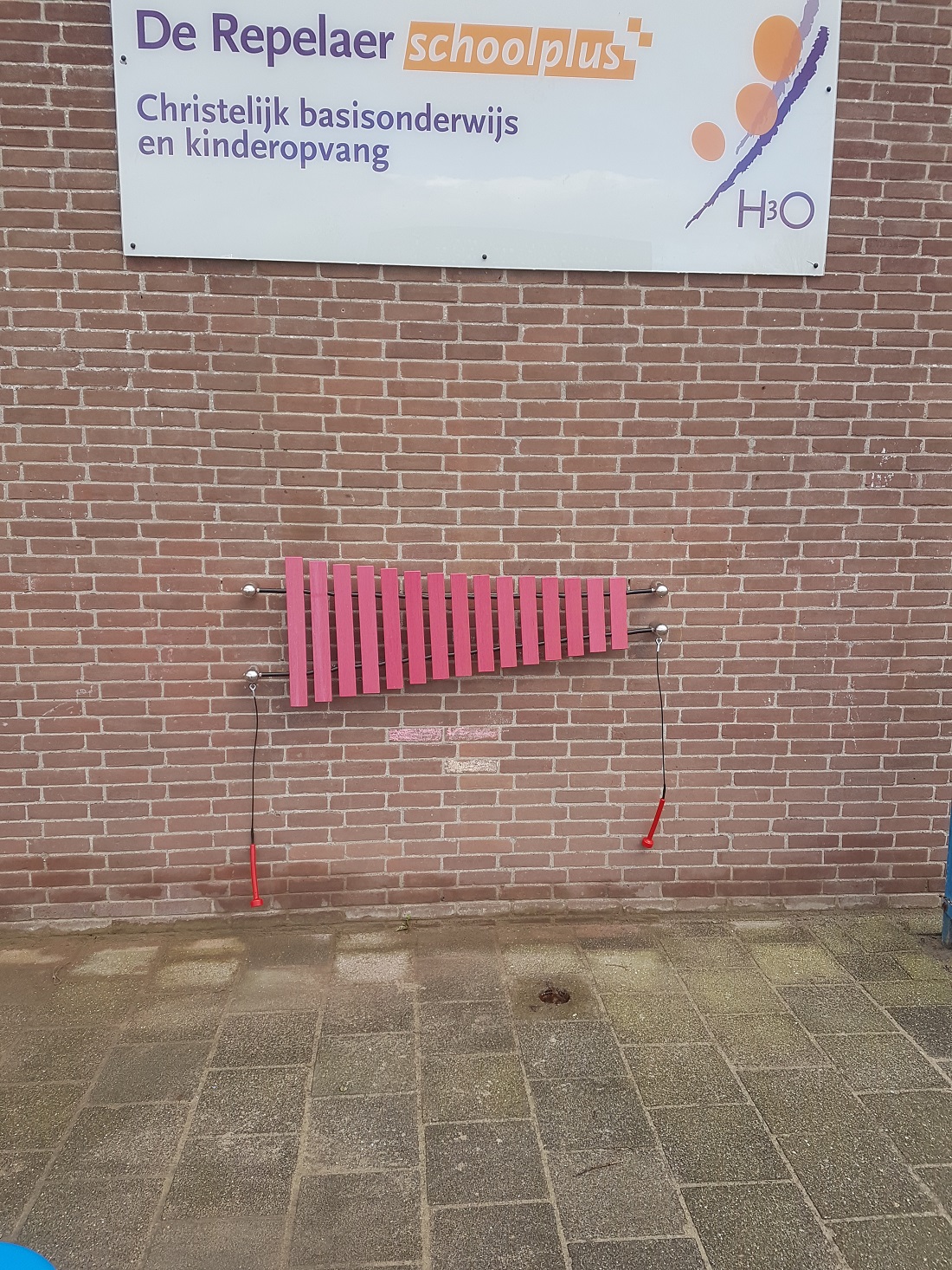 muurmarimba voor school de Repelaer te Dordrecht